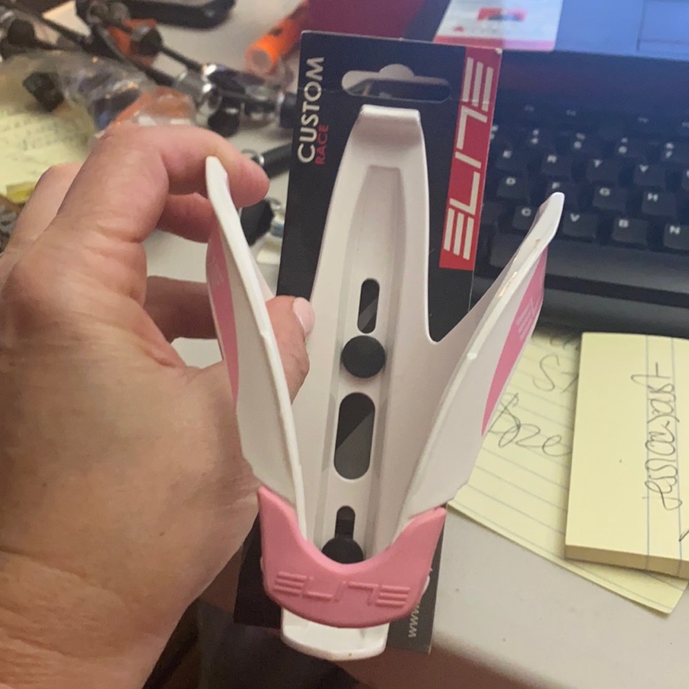 Pink Bike Water Bottle Holder elite